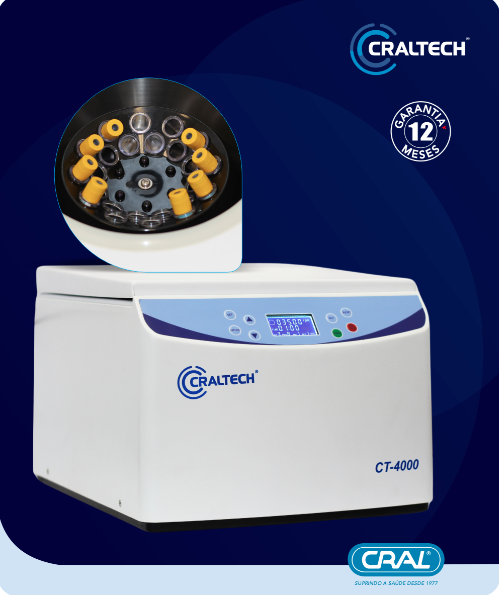 Centrífuga de bancada 24 tubos CT-4000 Craltech