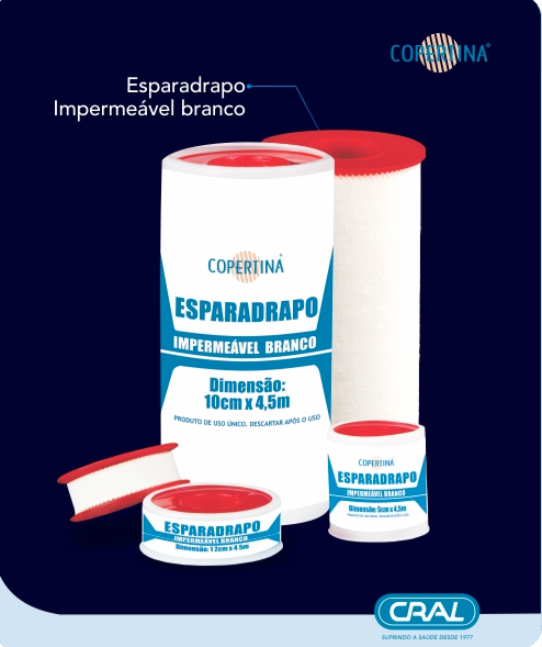 Esparadrapo impermeável branco – Copertina®