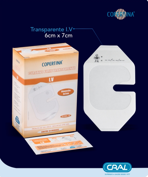 Curativo filme transparente I.V 50und/cx – COPERTINA®