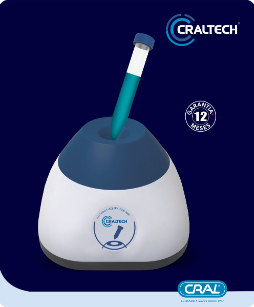 Agitador Vortex Analógico 3000 RPM BIVOLT – CRALTECH