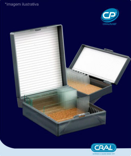 Caixa plástica porta lâminas